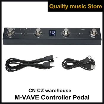 M-VAVE Chocolate BT Беспроводной MIDI-Контроллер Перезаряжаемый с 4 Кнопками Портативный MIDI-Ножной Контроллер Педаль APP Control Гитарные Партии
