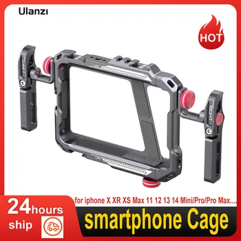 Ulanzi Lino smartphone Cage Video kit Ручка для iphone 15 14 13 12 Mini/Pro/Pro Max X XR XS Max Видеоблог Смартфона
