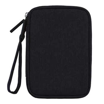 Для портативной двухслойной сумки для хранения Ipad Mini, кабеля Kindle, зарядного устройства, гарнитуры мобильного телефона и SD-карты