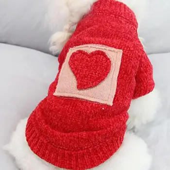 Свитер для домашних животных, удобный пуловер для домашних животных, акриловое платье, стильный модный зимний теплый пуловер для домашних собак
